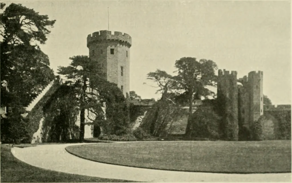 An illustration from The castles of England, their story and structure, 1896, leaf 426