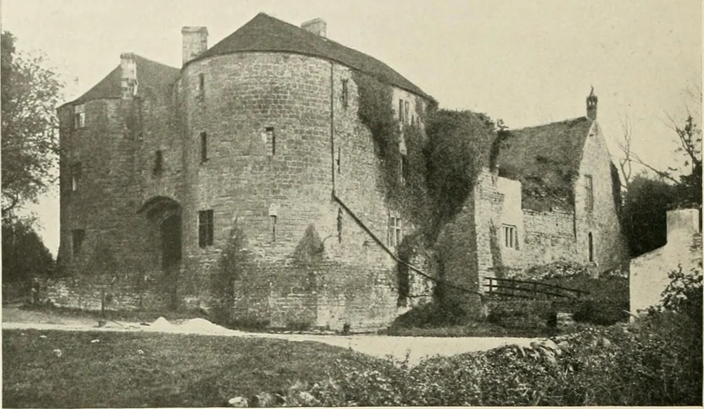 An illustration from The castles of England, their story and structure, 1896, leaf 429