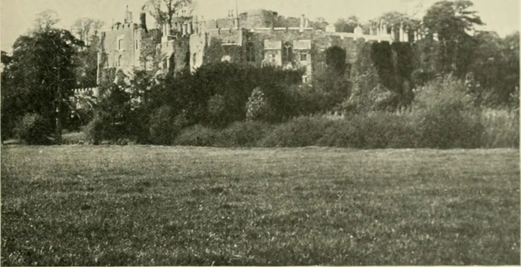 An illustration from The castles of England, their story and structure, 1896, leaf 430