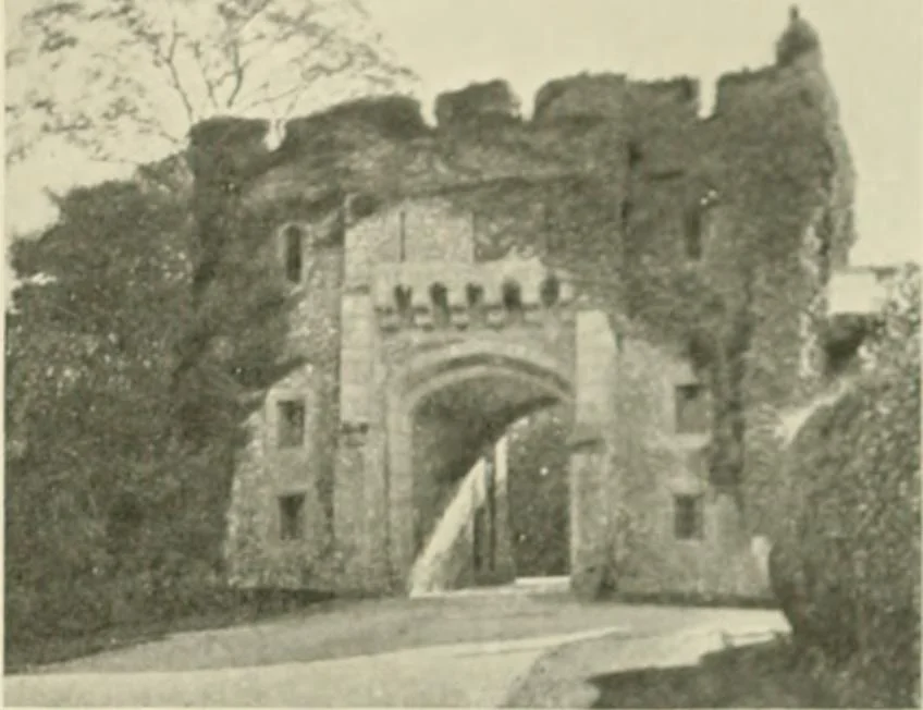 An illustration from The castles of England, their story and structure, 1896, leaf 432