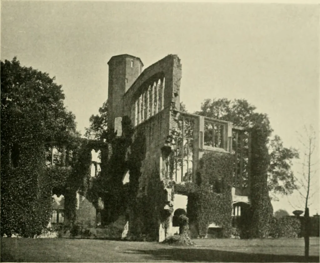 An illustration from The castles of England, their story and structure, 1896, leaf 438