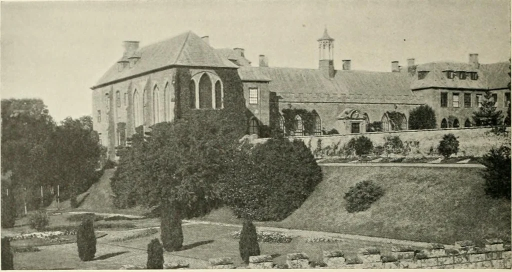 An illustration from The castles of England, their story and structure, 1896, leaf 443