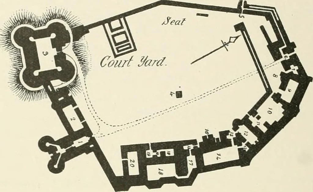 An illustration from The castles of England, their story and structure, 1896, leaf 457