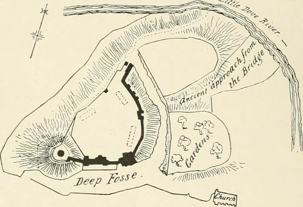 An illustration from The castles of England, their story and structure, 1896, leaf 467