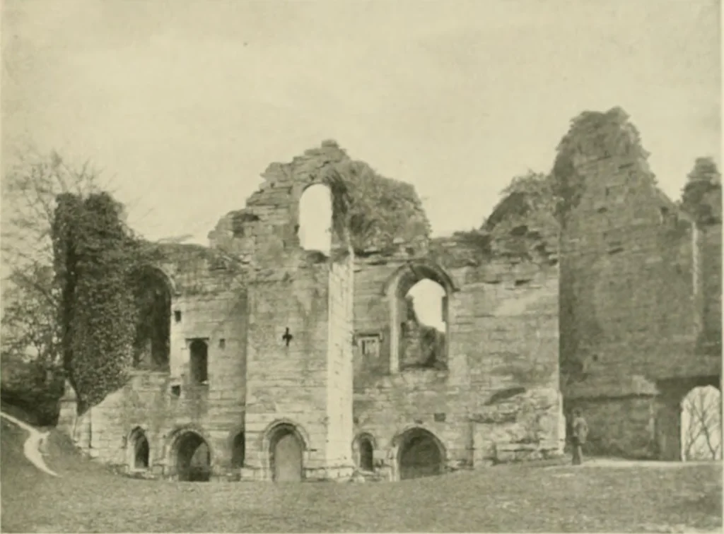 An illustration from The castles of England, their story and structure, 1896, leaf 468