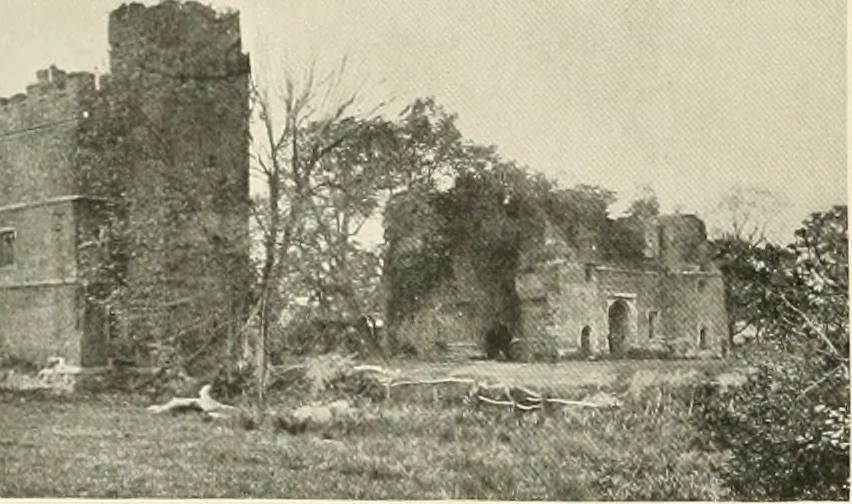An illustration from The castles of England, their story and structure, 1896, leaf 477