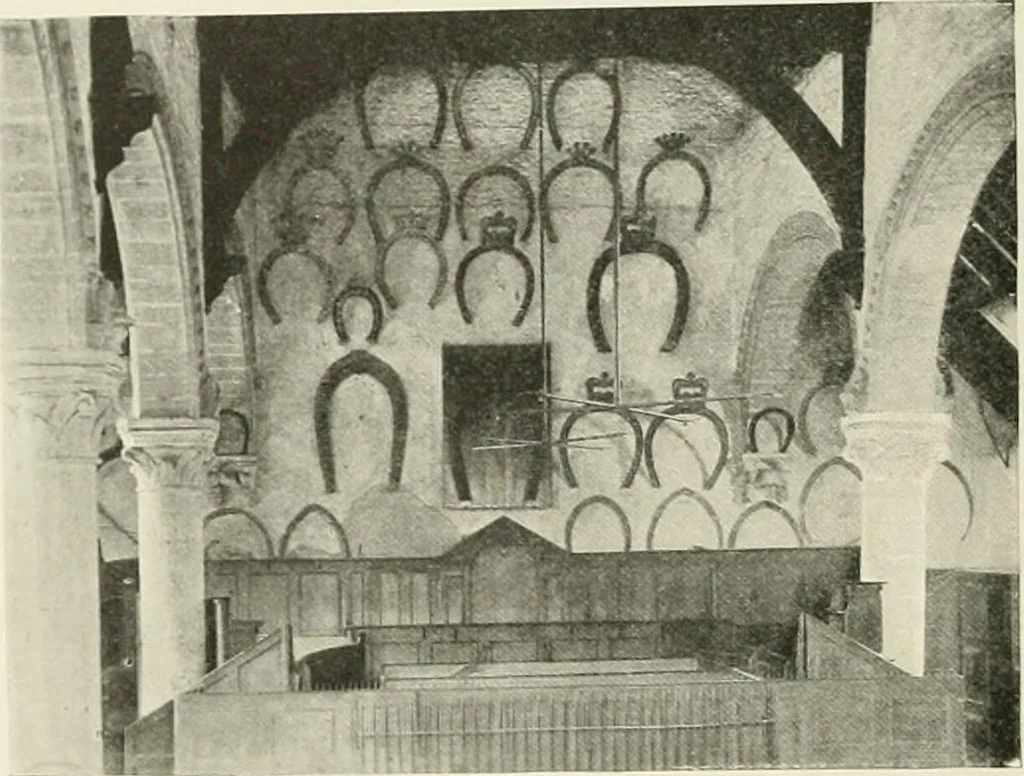 An illustration from The castles of England, their story and structure, 1896, leaf 485