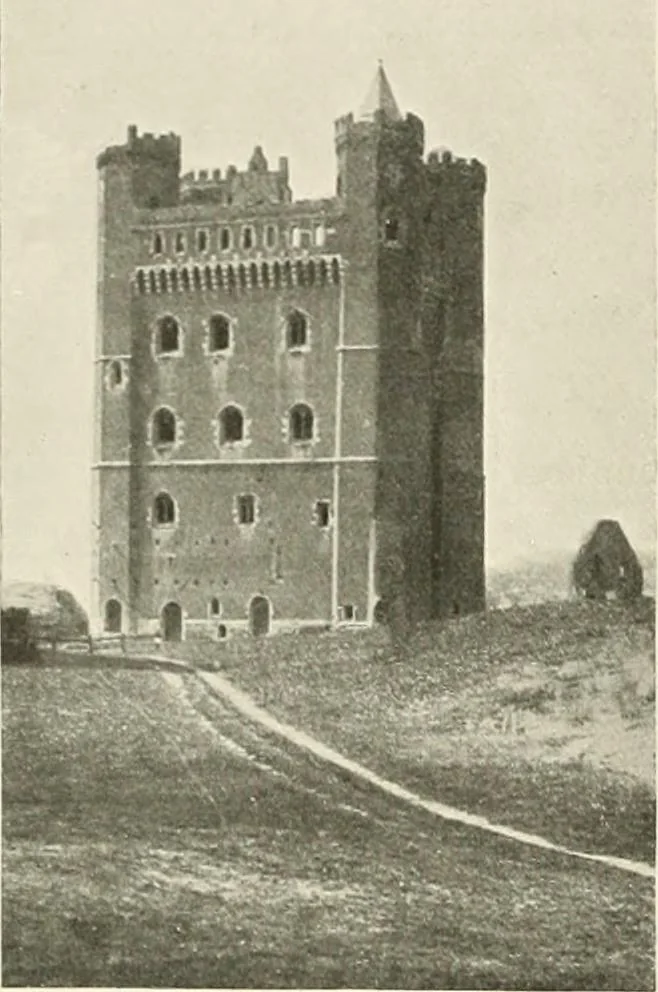 An illustration from The castles of England, their story and structure, 1896, leaf 509
