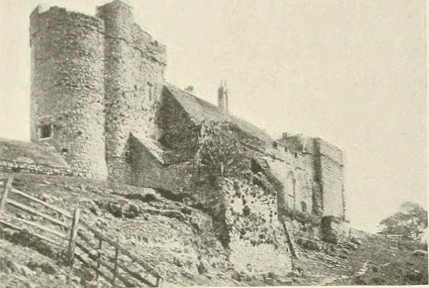 An illustration from The castles of England, their story and structure, 1896, leaf 65