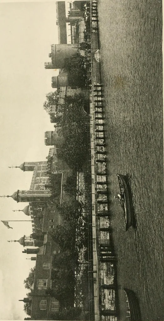 An illustration from The castles of England, their story and structure, 1896, leaf 7