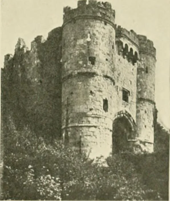 An illustration from The castles of England, their story and structure, 1896, leaf 8