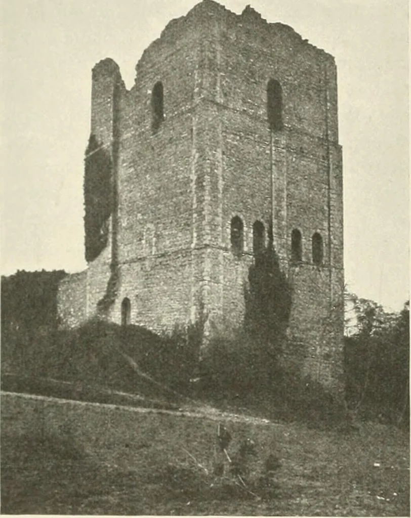 An illustration from The castles of England, their story and structure, 1896, leaf 81
