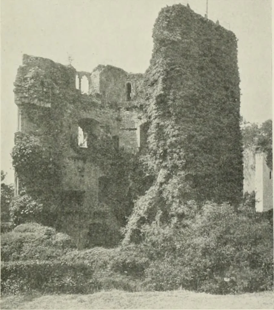 An illustration from The castles of England, their story and structure, 1896, leaf 116
