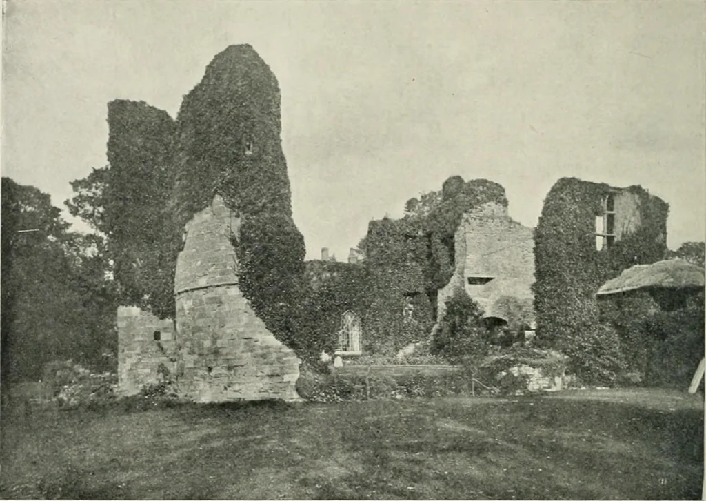 An illustration from The castles of England, their story and structure, 1896, leaf 121