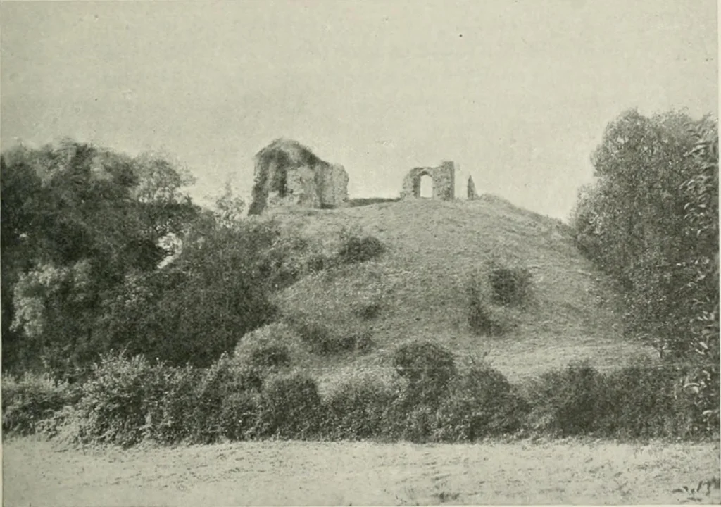 An illustration from The castles of England, their story and structure, 1896, leaf 126