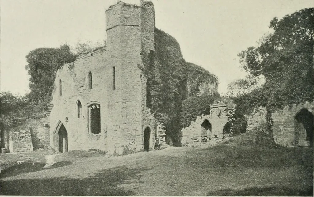 An illustration from The castles of England, their story and structure, 1896, leaf 131