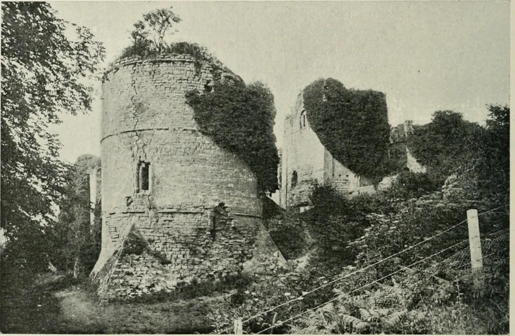 An illustration from The castles of England, their story and structure, 1896, leaf 133
