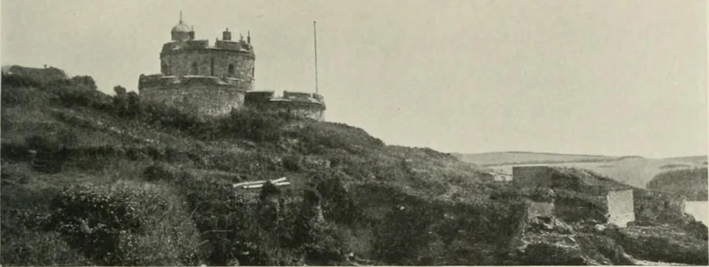 An illustration from The castles of England, their story and structure, 1896, leaf 14