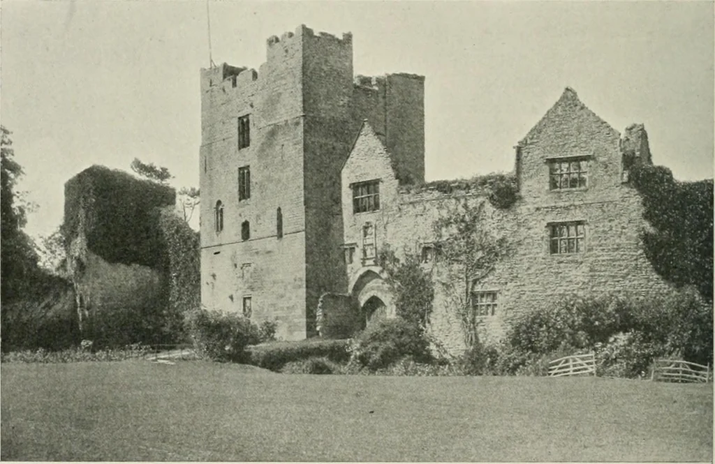 An illustration from The castles of England, their story and structure, 1896, leaf 165