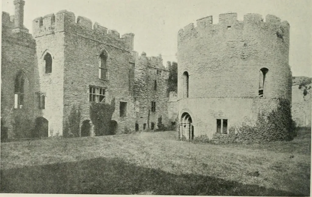 An illustration from The castles of England, their story and structure, 1896, leaf 167