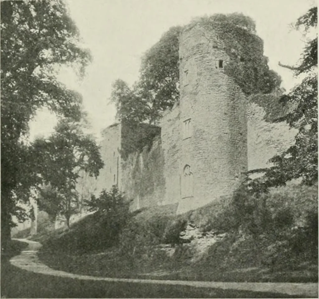 An illustration from The castles of England, their story and structure, 1896, leaf 168