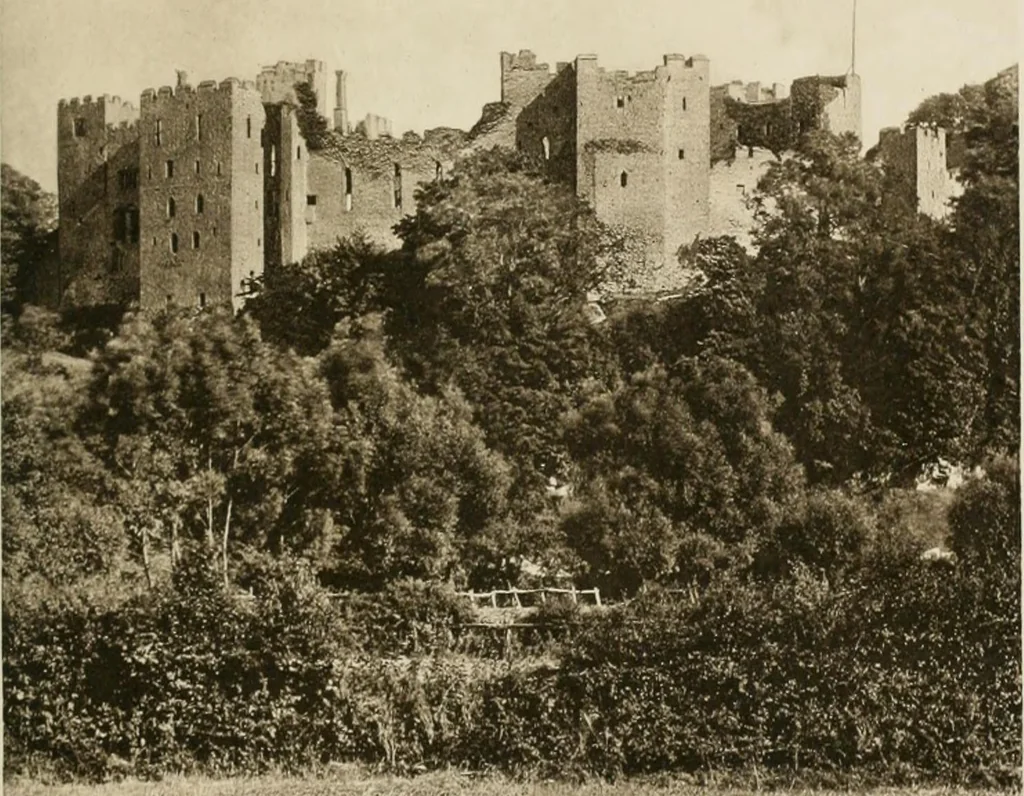 An illustration from The castles of England, their story and structure, 1896, leaf 170