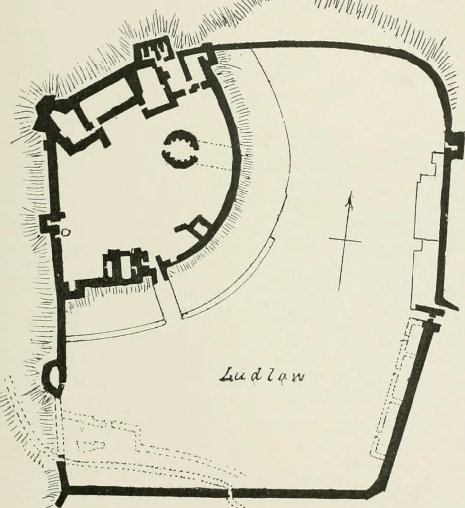 An illustration from The castles of England, their story and structure, 1896, leaf 172