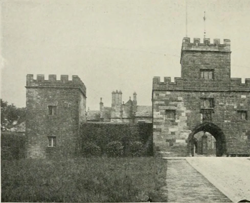 An illustration from The castles of England, their story and structure, 1896, leaf 211