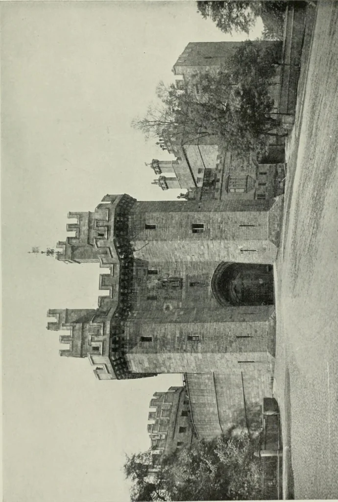 An illustration from The castles of England, their story and structure, 1896, leaf 226