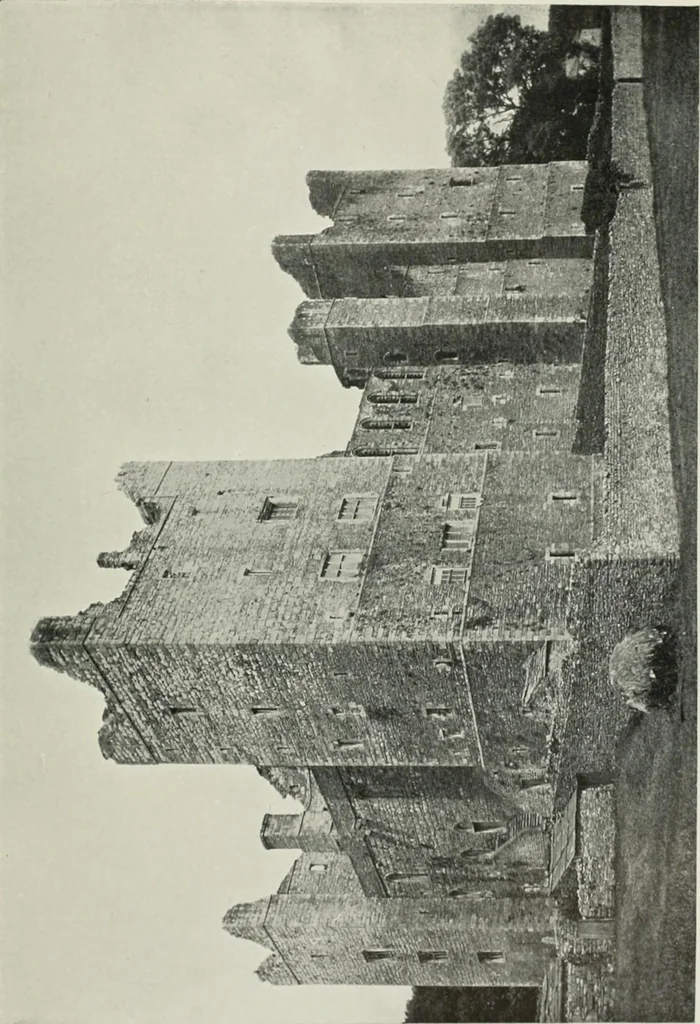 An illustration from The castles of England, their story and structure, 1896, leaf 242
