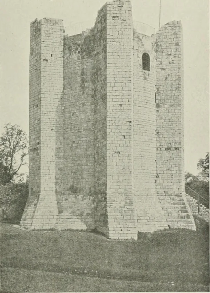 An illustration from The castles of England, their story and structure, 1896, leaf 250