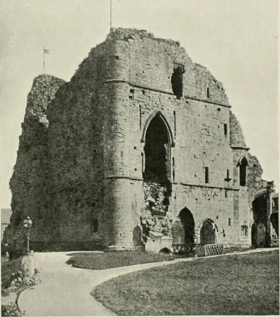 An illustration from The castles of England, their story and structure, 1896, leaf 268