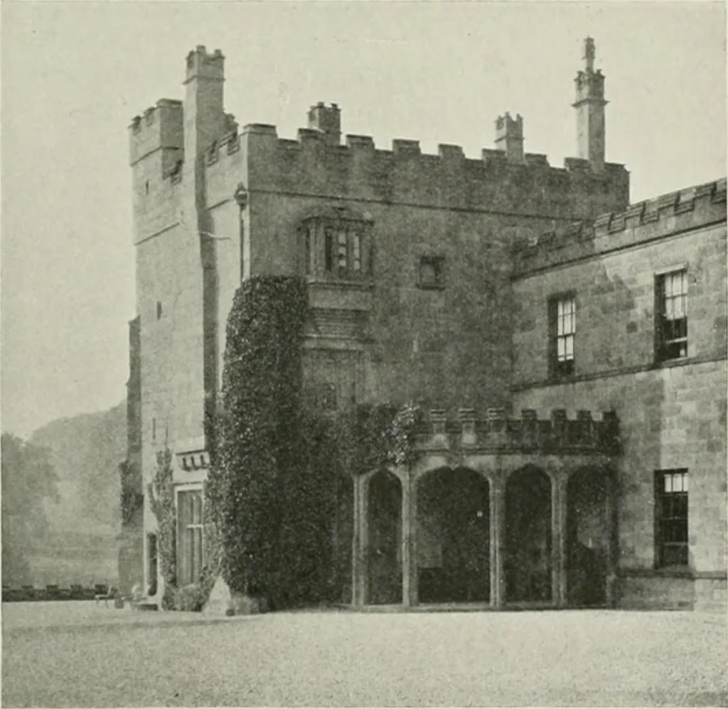 An illustration from The castles of England, their story and structure, 1896, leaf 288