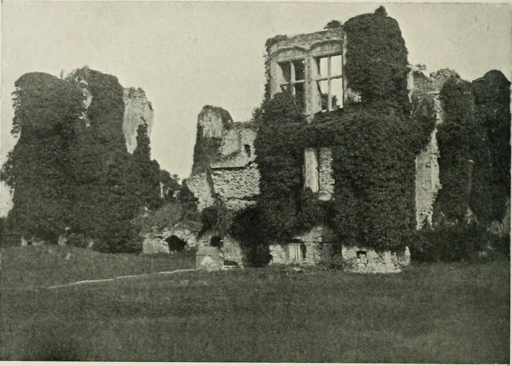 An illustration from The castles of England, their story and structure, 1896, leaf 309