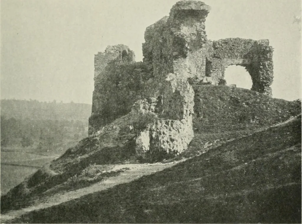 An illustration from The castles of England, their story and structure, 1896, leaf 334