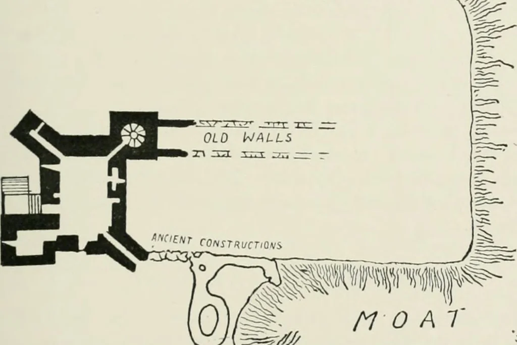An illustration from The castles of England, their story and structure, 1896, leaf 354