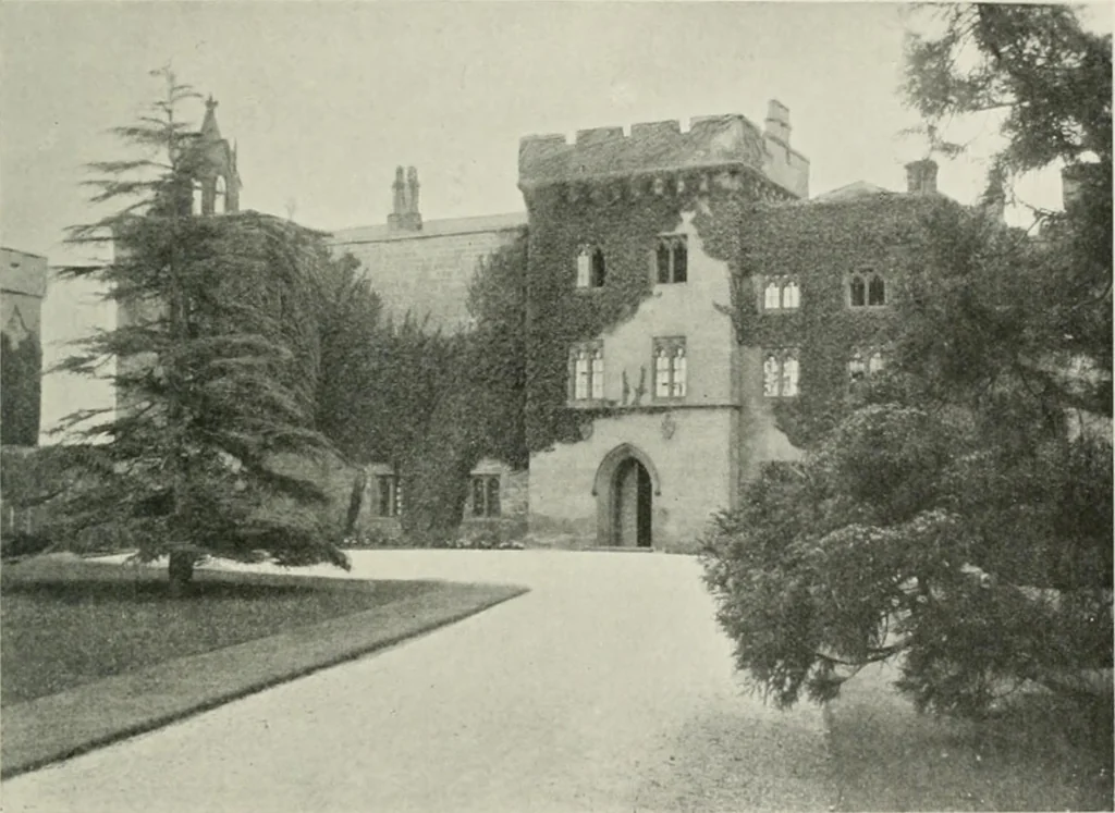 An illustration from The castles of England, their story and structure, 1896, leaf 374