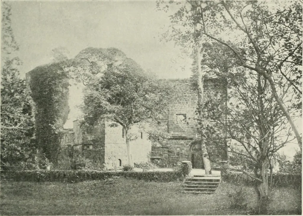An illustration from The castles of England, their story and structure, 1896, leaf 376
