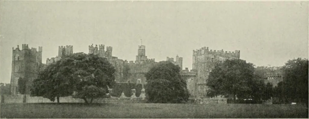 An illustration from The castles of England, their story and structure, 1896, leaf 394