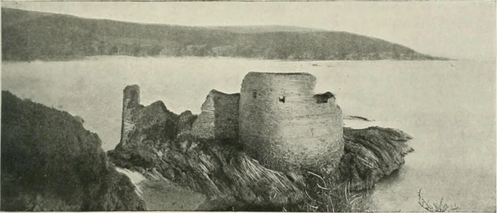 An illustration from The castles of England, their story and structure, 1896, leaf 40