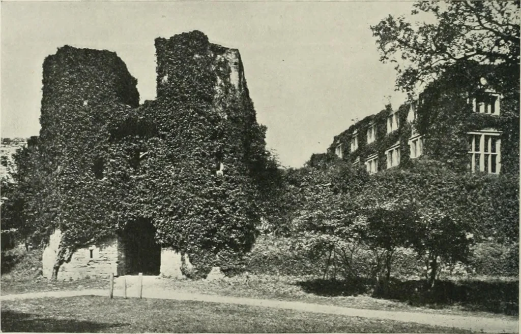 An illustration from The castles of England, their story and structure, 1896, leaf 43
