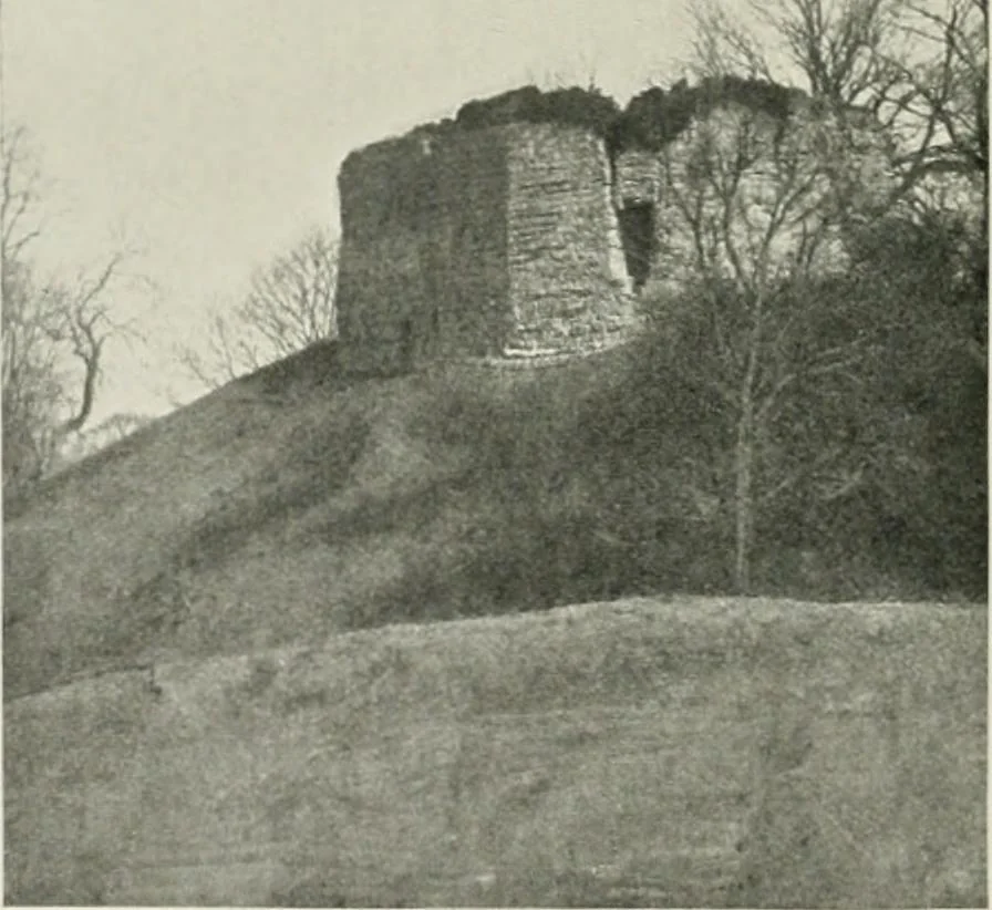 An illustration from The castles of England, their story and structure, 1896, leaf 449