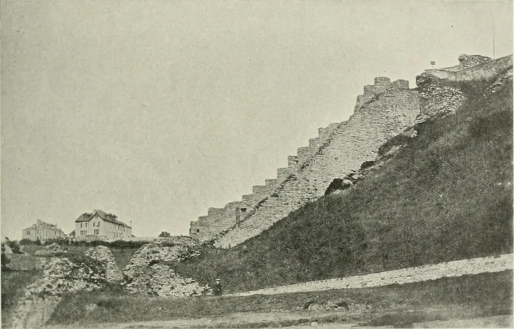 An illustration from The castles of England, their story and structure, 1896, leaf 486