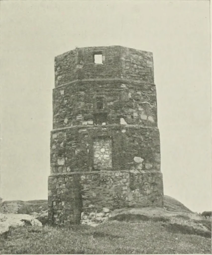 An illustration from The castles of England, their story and structure, 1896, leaf 490