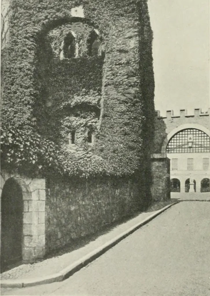 An illustration from The castles of England, their story and structure, 1896, leaf 51