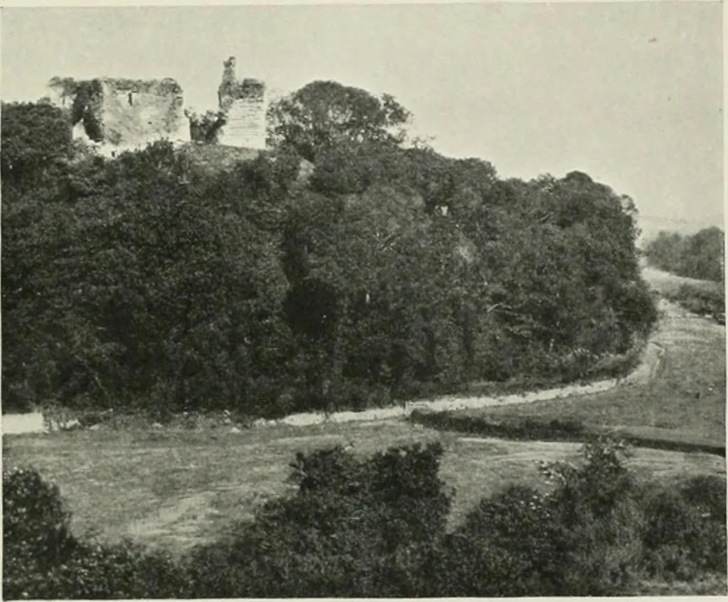 An illustration from The castles of England, their story and structure, 1896, leaf 56