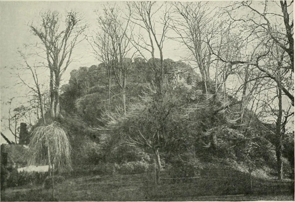 An illustration from The castles of England, their story and structure, 1896, leaf 64