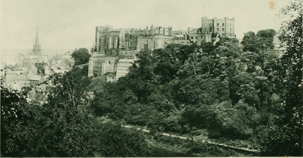 An illustration from The castles of England, their story and structure, 1896, leaf 7