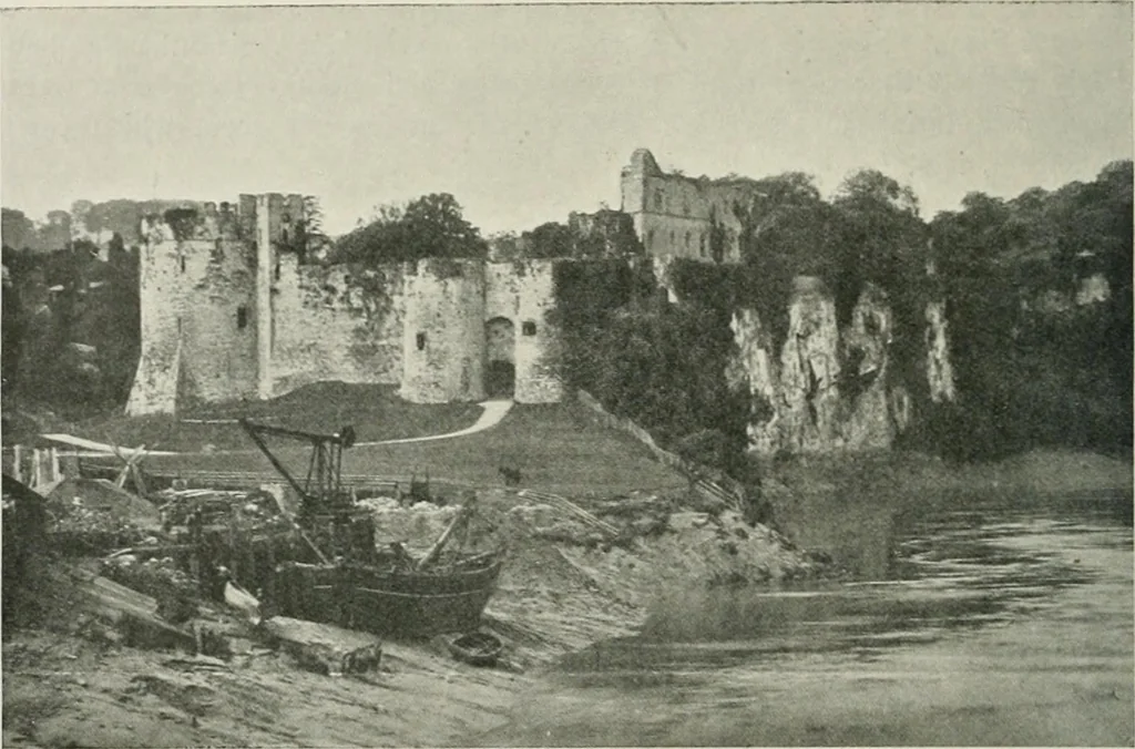 An illustration from The castles of England, their story and structure, 1896, leaf 99