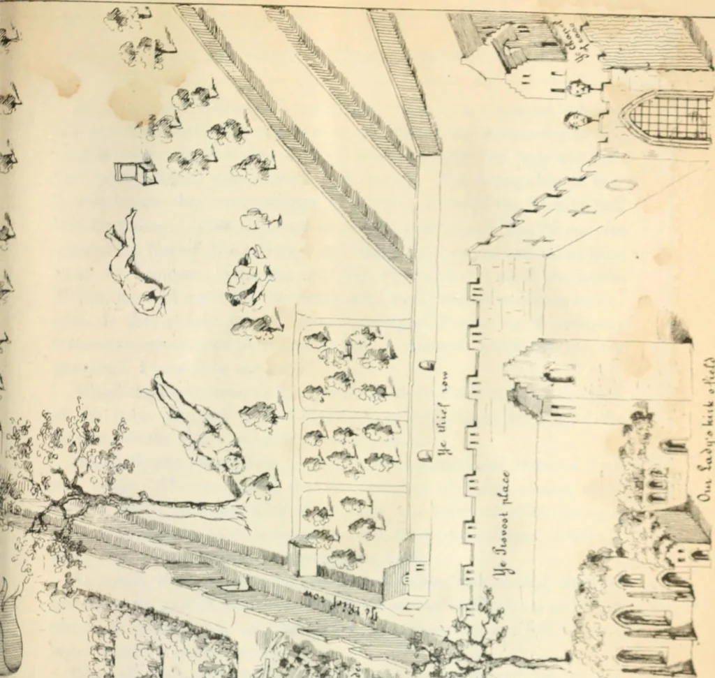An illustration from The castles, palaces, and prisons of Mary of Scotland, 1850, leaf 204